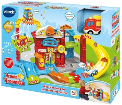 VTech - Vroom Vroom Go Maxi Caserma dei Pompieri Interattiva