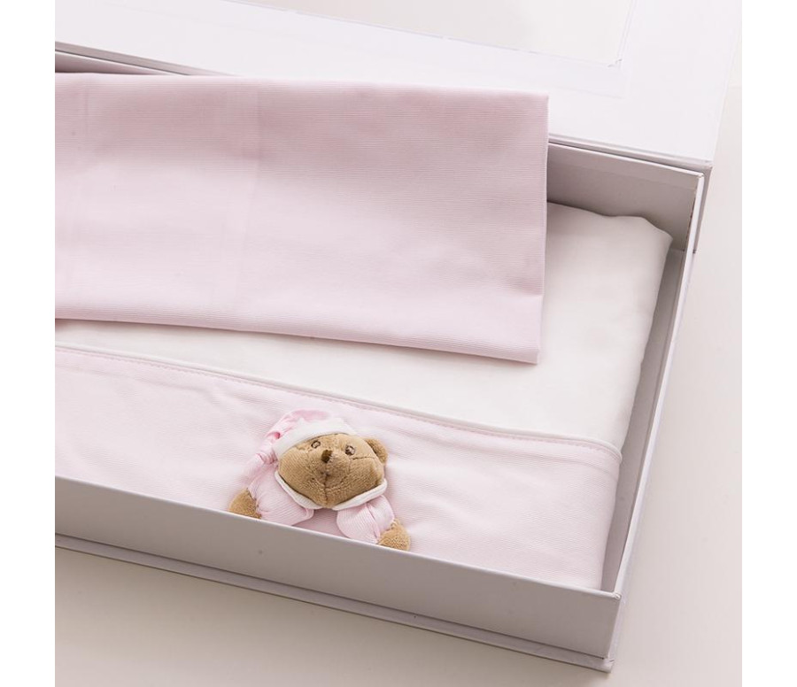 Nanan - Set Lenzuola 3pz Sei la Mia Stella Puccio Rosa