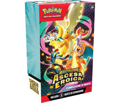 Pokémon: confezione di buste dell’espansione Megaevoluzione - Ascesa Eroica