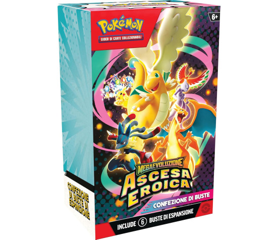 Pokémon: confezione di buste dell’espansione Megaevoluzione - Ascesa Eroica