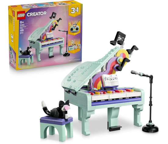 Lego Creator - Pianoforte Decorativo con Gatto 3 in 1 - 31392