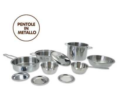Teorema - Set Pentole in Metallo Grande Chef 9 pz
