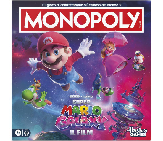 Hasbro - Monopoly Super Mario Galaxy Il Film Gioco da Tavolo