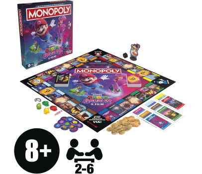 Hasbro - Monopoly Super Mario Galaxy Il Film Gioco da Tavolo