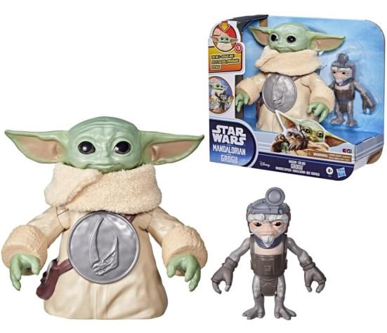 Hasbro - Star Wars Action Figure Elettronica di Grogu Coccolone 16,5 cm