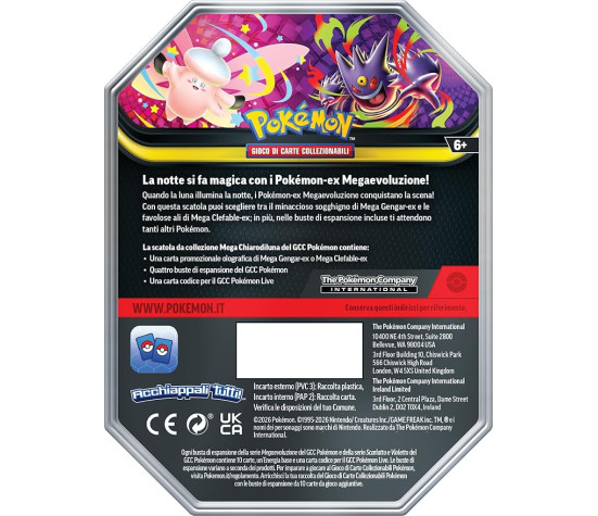 Pokemon - Tin da Collezione Pokemon Chiarodiluna Mega Gengar (1 pz)