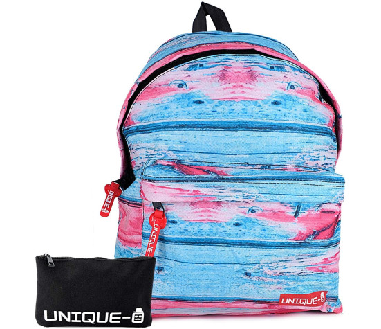 Unique - Zaino Americano Marbled con Astuccio Pochette