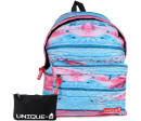 Unique - Zaino Americano Marbled con Astuccio Pochette