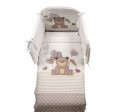 Italbaby - Lettino Kuku Bianco con Coordinato Tessile