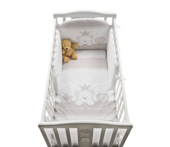 Italbaby - Lettino Baby Re con coordinato tessile