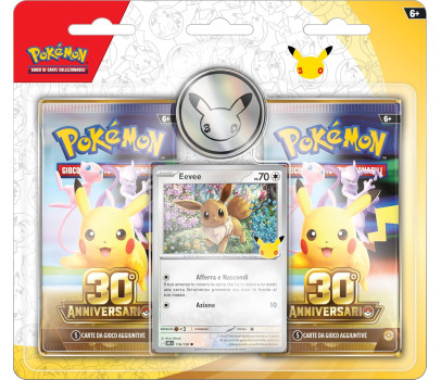 Pokémon: confezione da due buste dell’espansione 30° Anniversario del GCC Pokémon