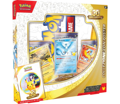 Pokémon: collezione con poster dell’espansione 30° Anniversario del GCC Pokémon