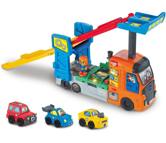 VTech - Vroom Vroom Go Maxi Camion Trasportatore 3 in 1