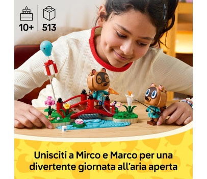 Lego Animal Crossing - Una giornata all'aria aperta per Mirco e Marco 77059