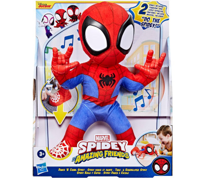Hasbro - Spidey Dance'N Crawl, Peluche Elettronico