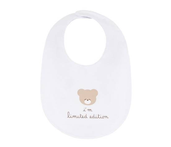Nanan - Bavaglino "Mum Dad Me" Bianco