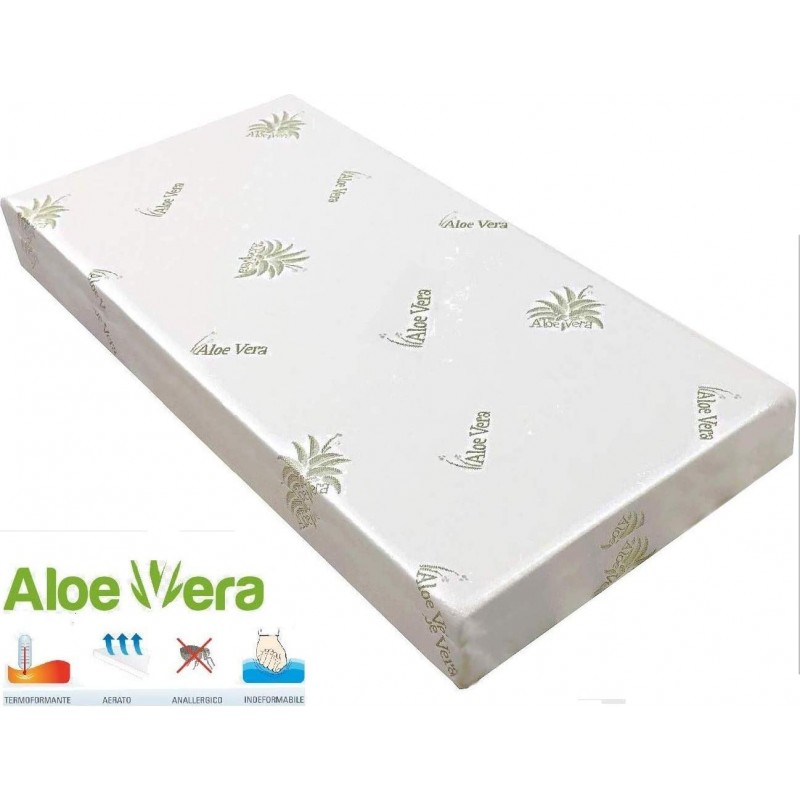 Materassino per lettino in “Aloe Vera” e Cuscino